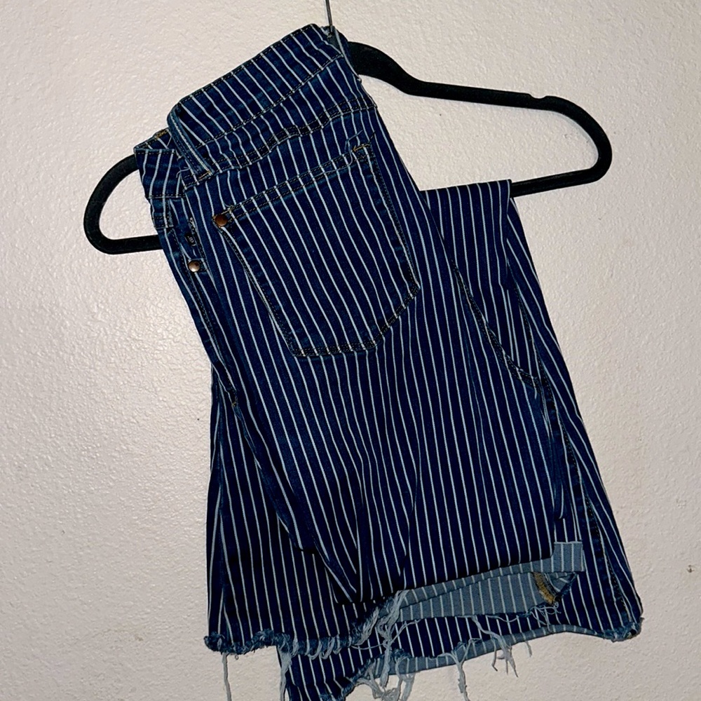 Judy blue stripped wash flare pants only worn once!
